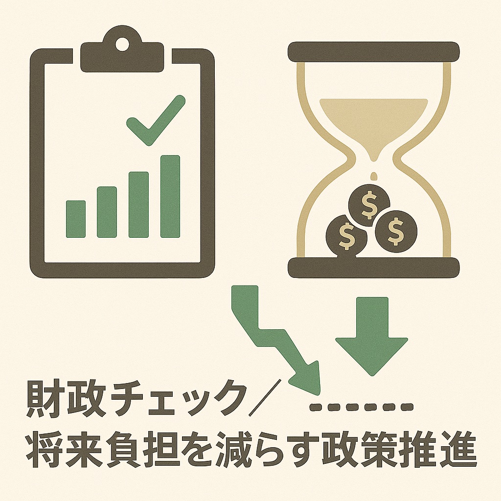 財政チェック/将来負担を減らす政策推進